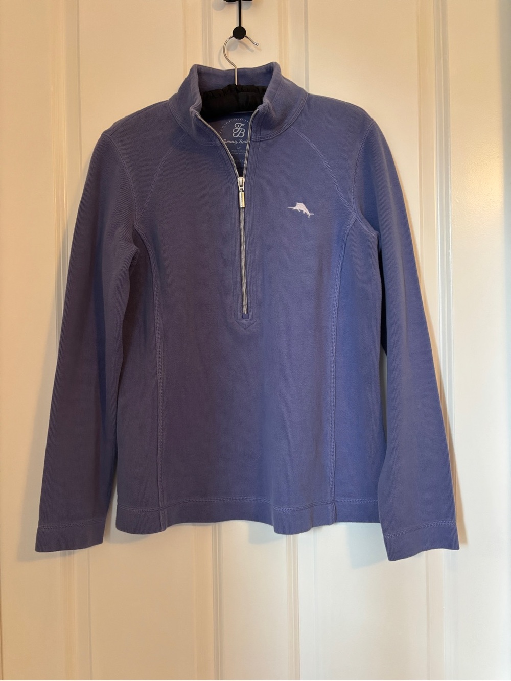 Tommy Bahama - Women’s Half-Zip Pullover in Lavender Blue.  Size S. Cotton Blend